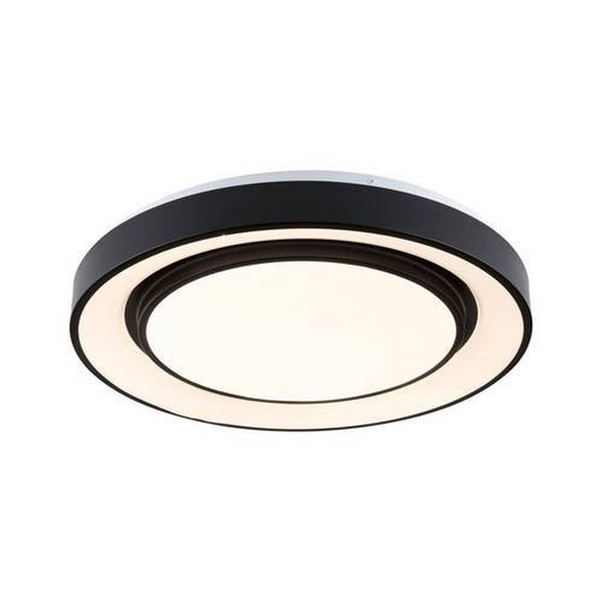 DECKENLEUCHTE 47,5/7 cm   - Schwarz/Weiß, Design, Kunststoff/Metall (47,5/7cm) - Paulmann