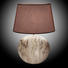 TISCHLEUCHTE - Beige/Braun, LIFESTYLE, Keramik/Textil (60cm)