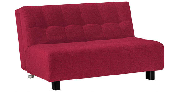 SCHLAFSOFA  in Rot  - Rot/Schwarz, Design, Textil/Metall (145/92/102cm) - Novel