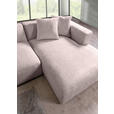ECKSOFA  in Chenille Rosa  323/178 cm  - Schwarz/Rosa, MODERN, Kunststoff/Textil (323/178cm) - Carryhome