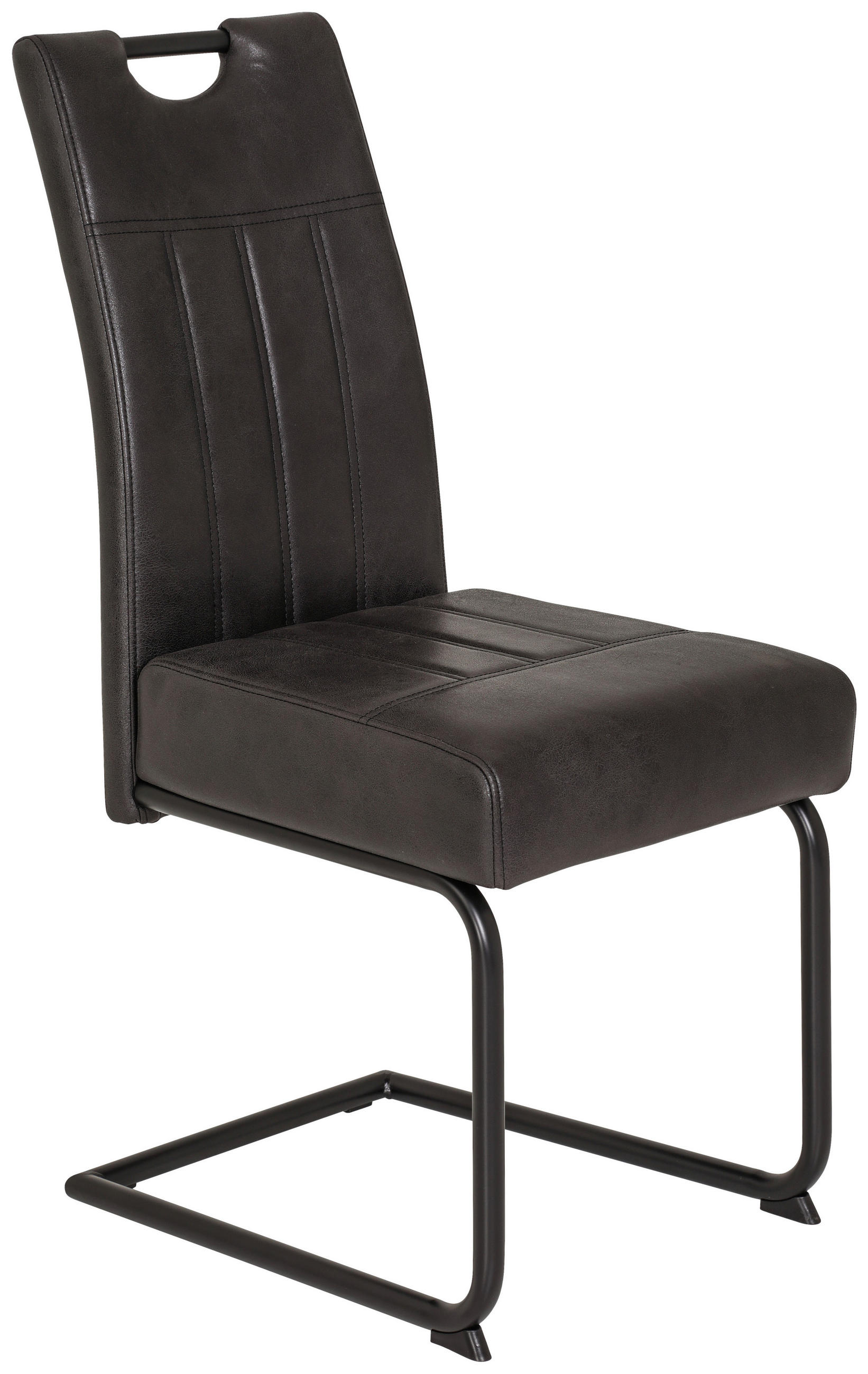 Schwingstuhl Betty Vintage Anthrazit Gepolstert