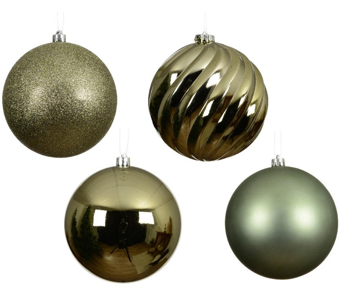 CHRISTBAUMKUGEL-SET  - Basics (14,00/14,00/14,00cm) - X-Mas
