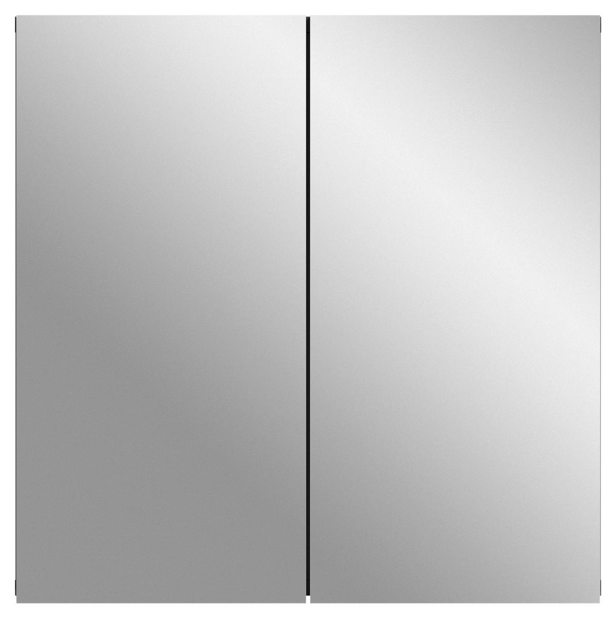 ZRCADLOVÁ SKŘÍŇKA, 60/60/15 cm - Moderní, kompozitní dřevo/sklo (60/60/15cm) - MID.YOU