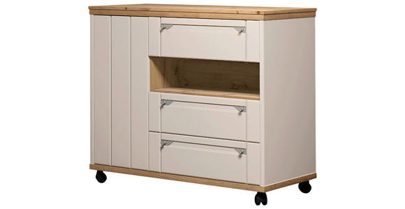SERVIERWAGEN Kaschmir, Eiche Artisan  - Kaschmir/Eiche Artisan, ROMANTIK / LANDHAUS, Holzwerkstoff/Kunststoff (108/95/56cm) - Landscape