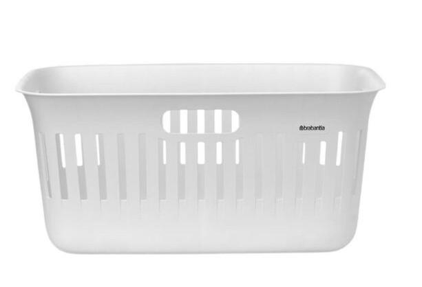 TVÄTTKORG - vit, Design, plast (58,7/27/38,7cm) - Brabantia