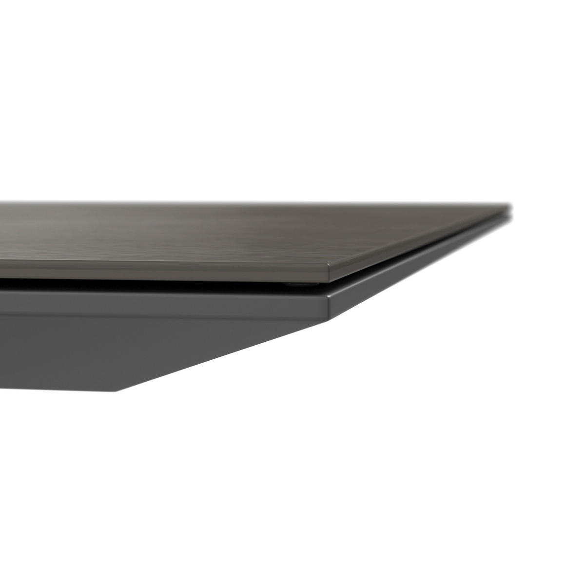 STOL VRTNI     antracit  metal, staklo  - antracit, Moderno, staklo/metal (200/75/100cm) - Ambia Garden