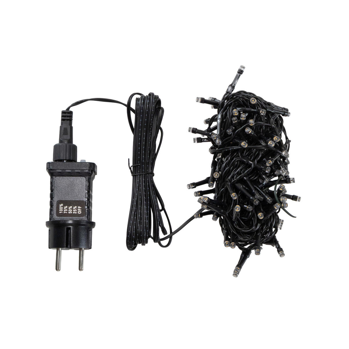 LICHTERKETTE 900 cm  - Schwarz, KONVENTIONELL, Kunststoff (900cm) - X-Mas