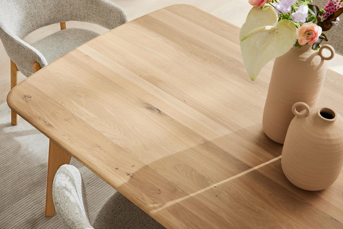 ESSTISCH 180/95/76 cm Echtholz  Holz in verschiedenen Größen erhältlich Eichefarben  - Eichefarben, Design, Holz (180/95/76cm) - Musterring