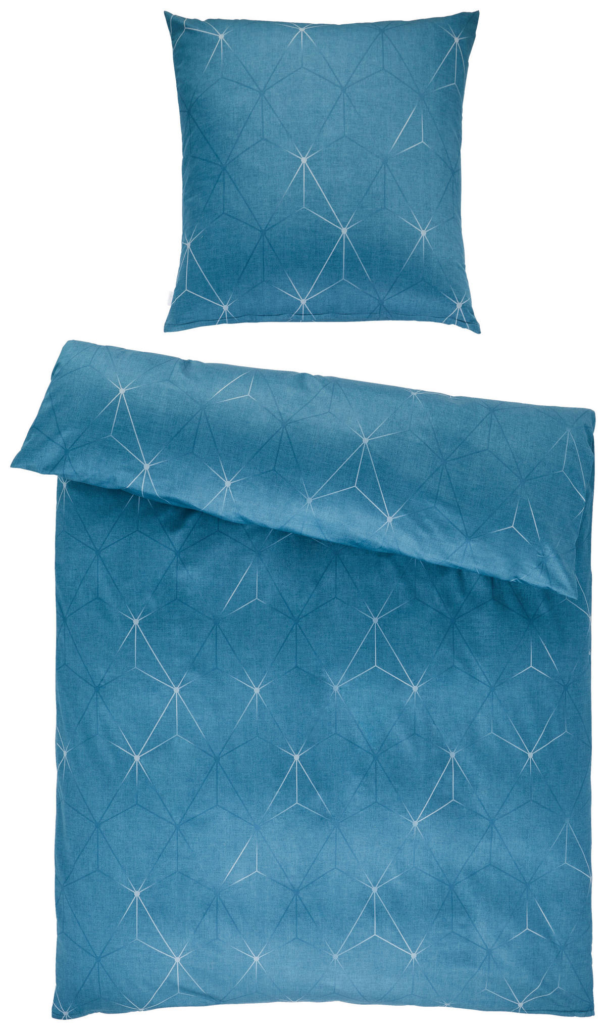 BETTWÄSCHE ATELIER Makosatin 135/200 cm  - Türkis, Design, Textil (135/200cm) - Estella