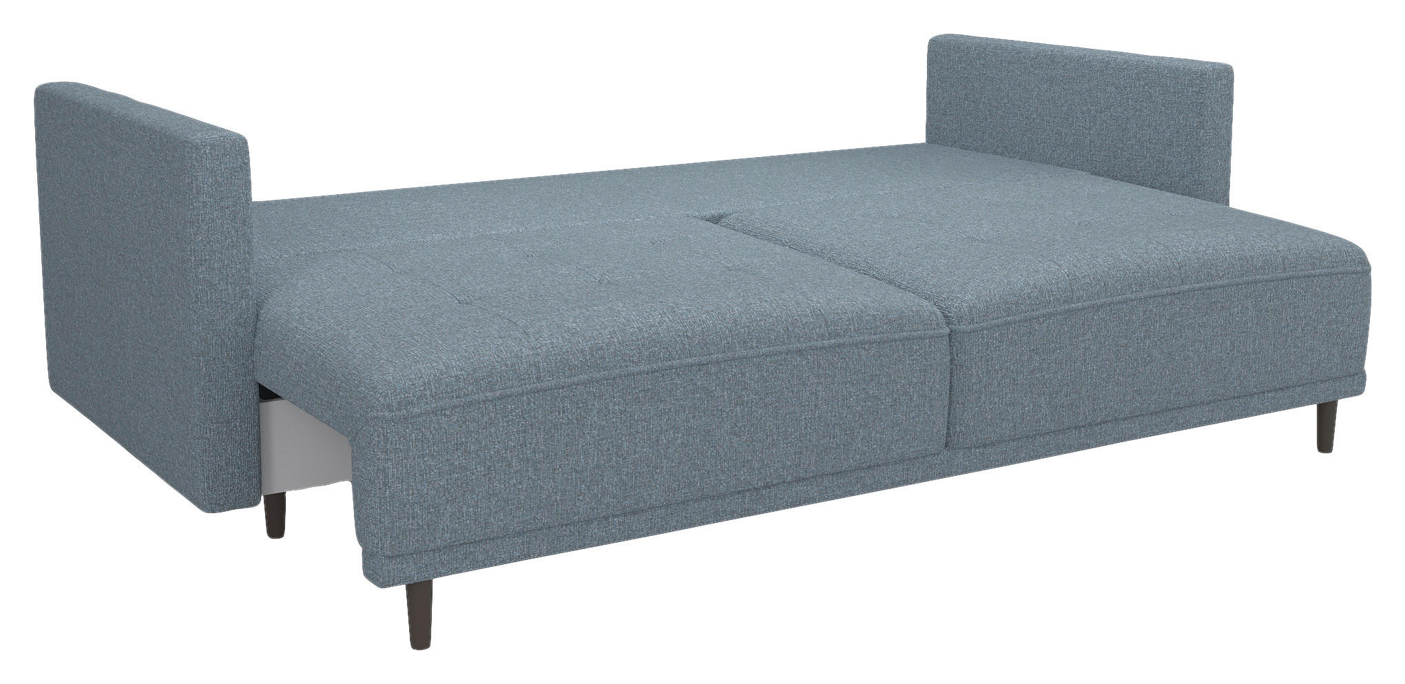 SCHLAFSOFA in Webstoff Türkis  - Türkis/Schwarz, Design, Textil (223/96/95cm) - MID.YOU