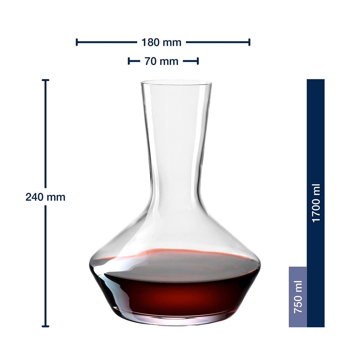 WEINSET - Klar, Basics, Glas (28,1/26,1/21,6cm) - Leonardo