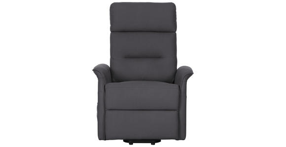 FERNSEHSESSEL in Textil Grau - Schwarz/Grau, KONVENTIONELL, Textil (76/106/82-158cm) - Cantus