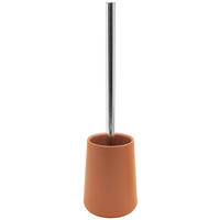 WC-BÜRSTENGARNITUR in Metall  Kunststoff   - Chromfarben/Cognac, Basics, Kunststoff/Metall (10/36,5/10cm) - Sadena