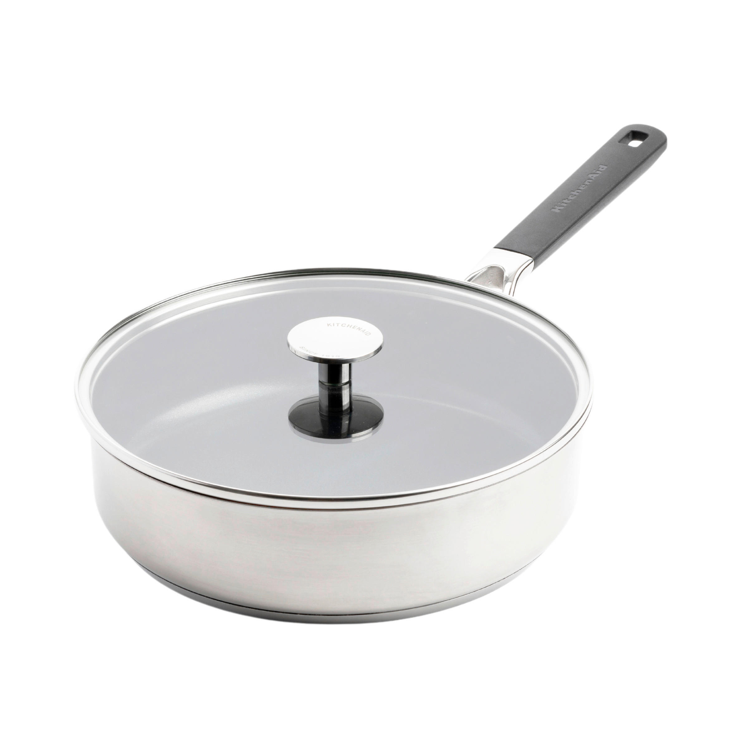 SCHMORPFANNE Classic Stainless Steel Keramikbeschichtung 26 cm  - Edelstahlfarben, Basics, Glas/Kunststoff (26cm) - Kitchenaid