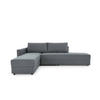 ECKSOFA LOOKS III Dunkelgrau Webstoff  - Dunkelgrau/Schwarz, Design, Kunststoff/Textil (287/229cm) - LOOKS by W.Joop