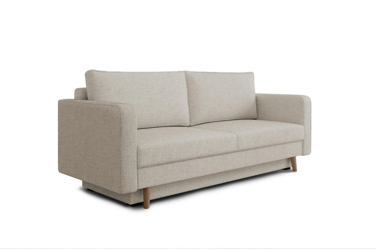 SCHLAFSOFA COCO in Creme  - Erlefarben/Creme, Design, Holzwerkstoff/Kunststoff (232/90/97cm) - MID.YOU