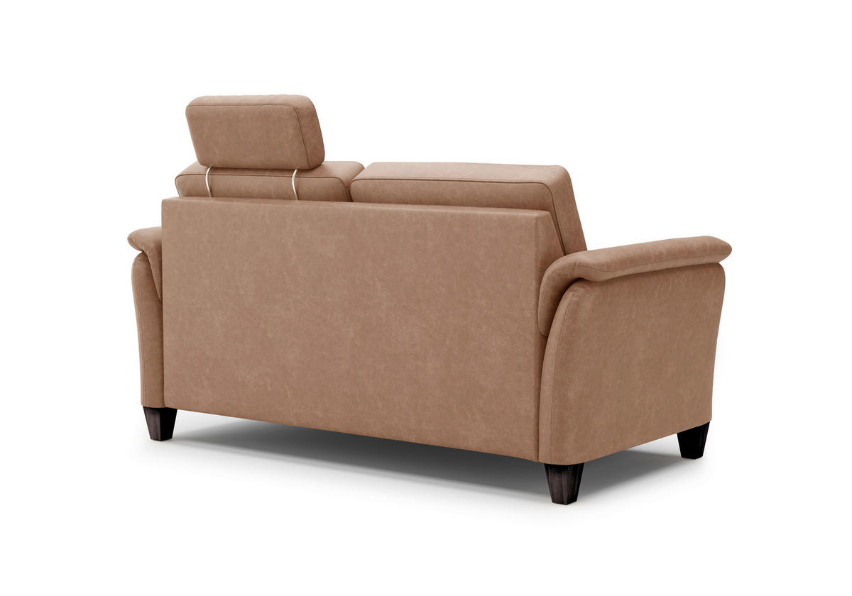 3-SITZER-SOFA in Mikrofaser Cognac  - Wengefarben/Cognac, Konventionell, Holz/Textil (179/89/89cm) - Sit & More