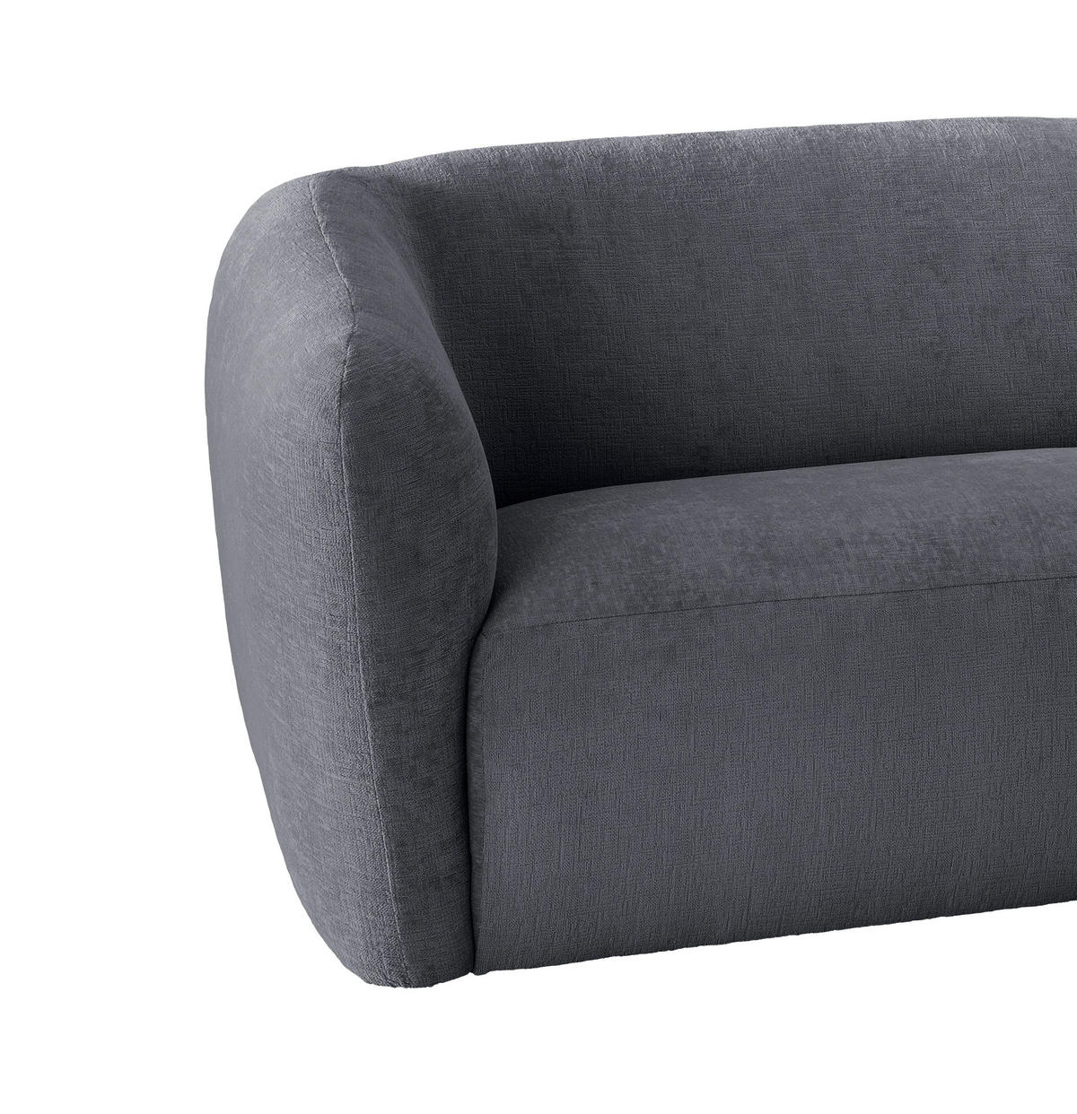 ECKSOFA in Mikrofaser Anthrazit  276/182 cm  - Anthrazit/Schwarz, MODERN, Kunststoff/Textil (276/182cm) - Livetastic