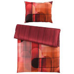 WENDEBETTWÄSCHE Satin 140/200 cm  - Terracotta, Design, Textil (140/200cm) - Novel