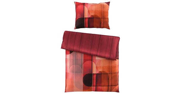 WENDEBETTWÄSCHE Satin 140/200 cm  - Terracotta, Design, Textil (140/200cm) - Novel