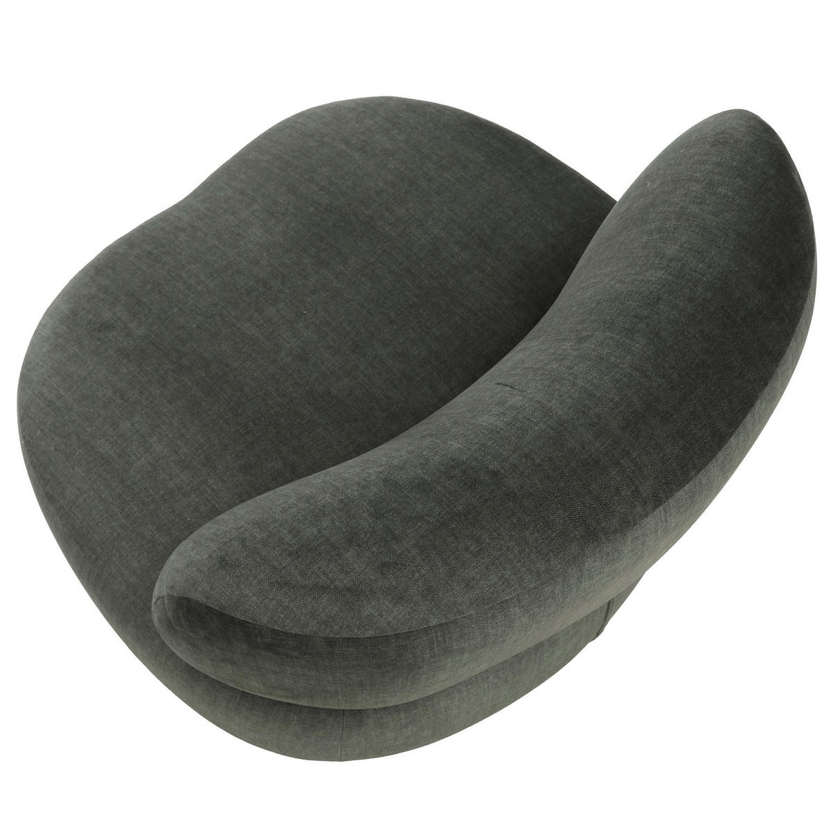 SESSEL in Flachgewebe Dunkelgrün  - Dunkelgrün/Schwarz, Design, Textil/Metall (95/75/92cm) - Lomoco
