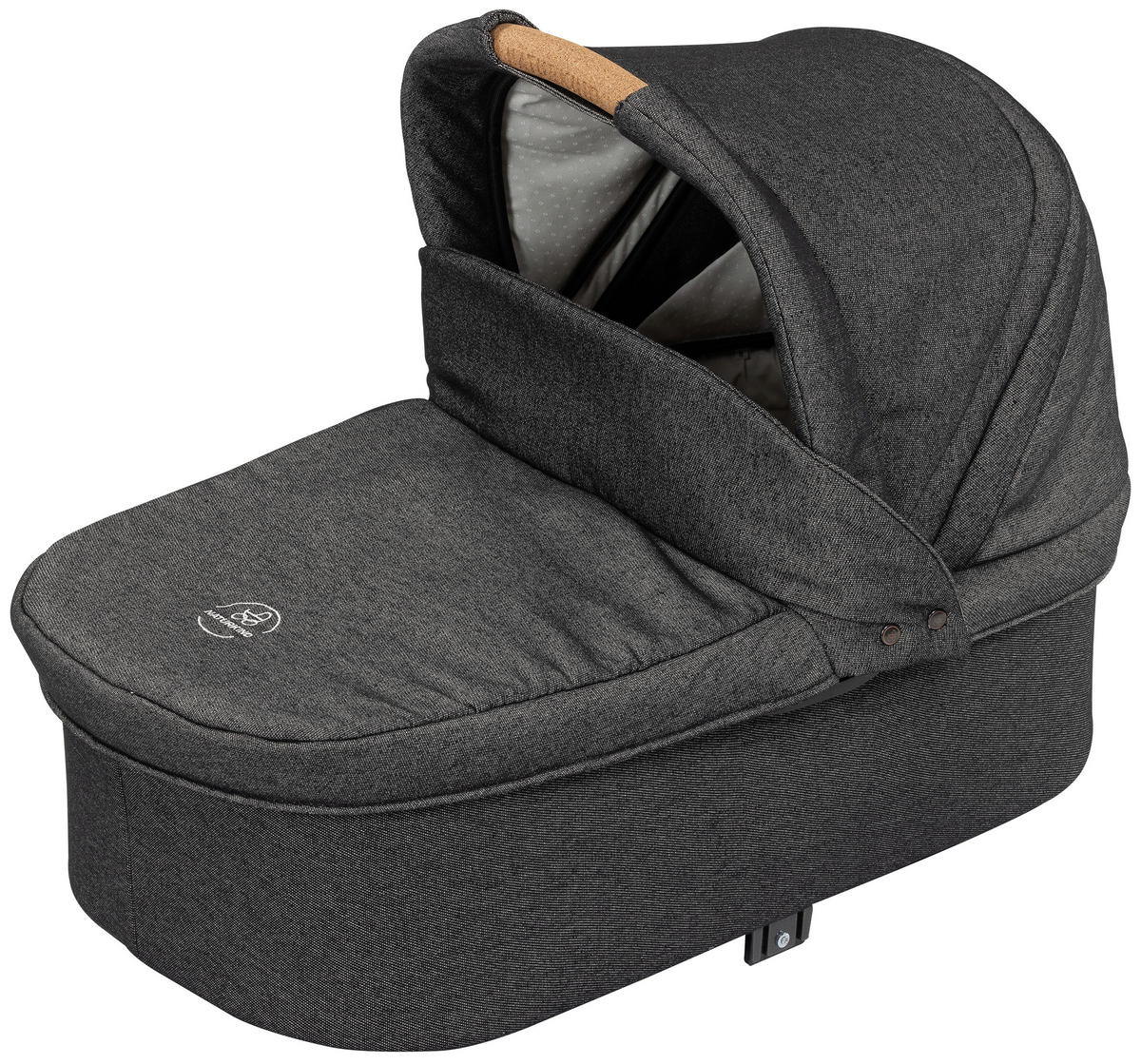 LIEGEWANNE IDA  - Graphitfarben/Weiß, Basics, Textil (83/62/44cm) - Naturkind