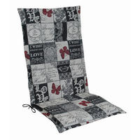 SESSELAUFLAGE Karo  - Weiß/Grau, Design, Textil (48/4/118cm)