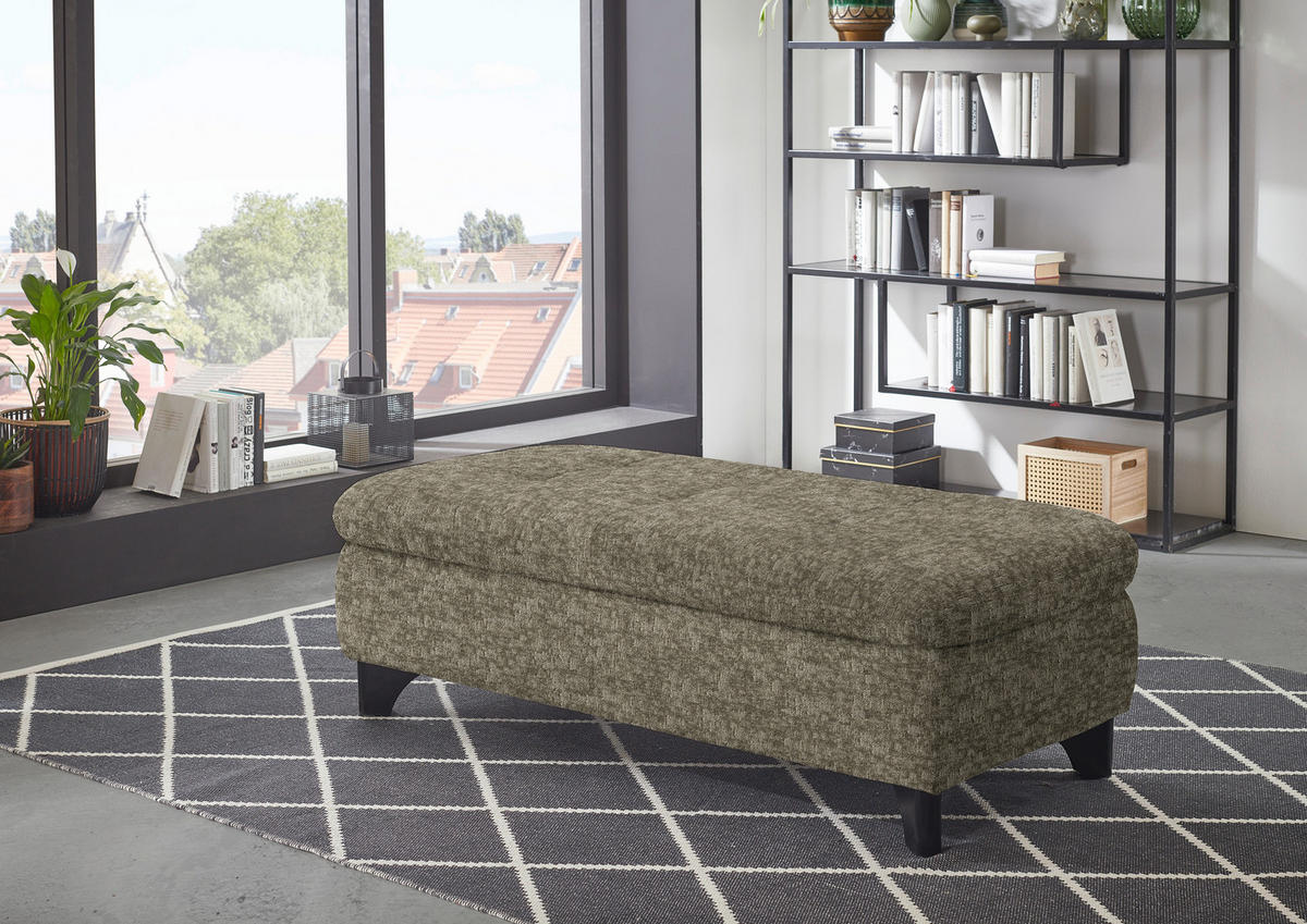 PALL i textil olivgrön  - olivgrön/svart, Klassisk, metall/textil (60/45/60cm) - MID.YOU