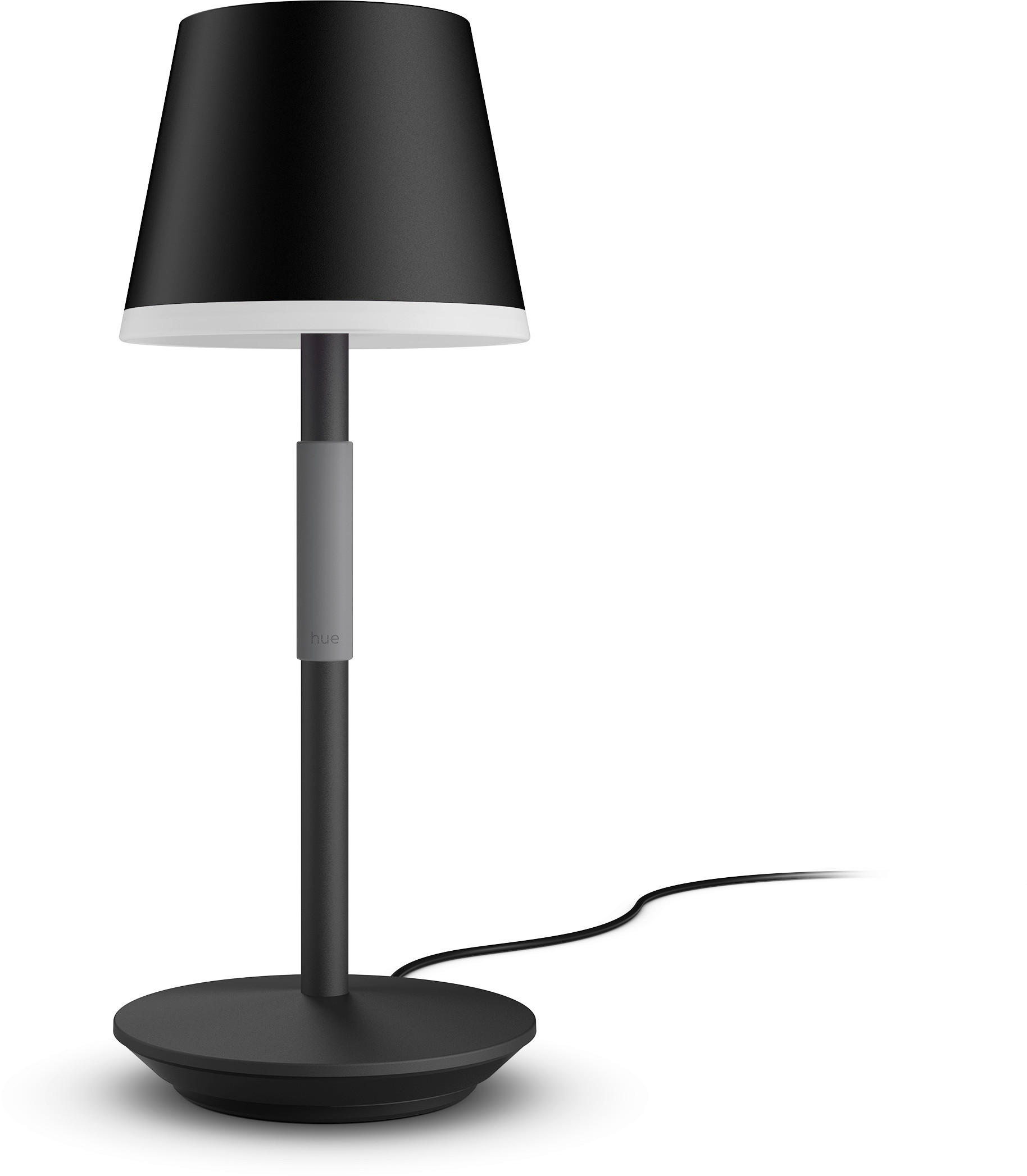 AKKU-TISCHLEUCHTE Hue 14,2/35 cm   - Schwarz, Design, Metall (14,2/35cm) - Philips HUE