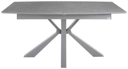 STOL ZA BLAGOVAONICU  siva  metal, keramika, drvni materijal      - siva, Moderno, drvni materijal/metal (160-200/90/76cm) - Livetastic