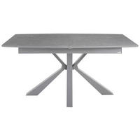 STOL ZA BLAGOVAONICU  siva  metal, keramika, drvni materijal      - siva, Moderno, drvni materijal/metal (160-200/90/76cm) - Livetastic
