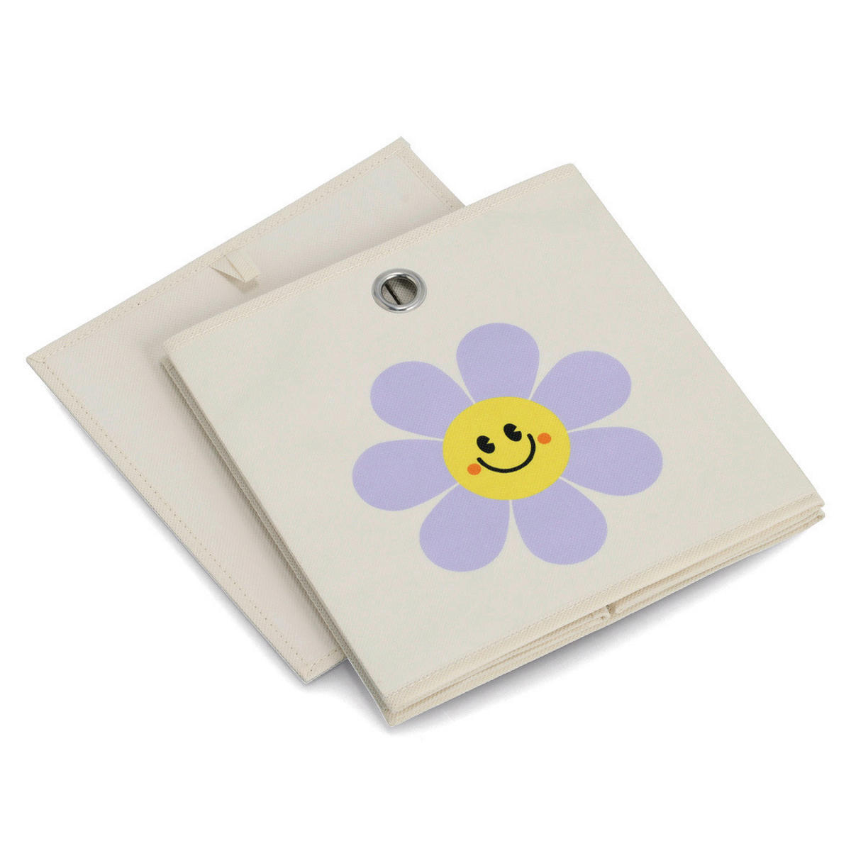 AUFBEWAHRUNGSBOX - Creme, Basics, Textil (28/28/28cm) - Zeller Present