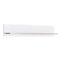 WANDBOARD in 100/14/18 cm Weiß, Eichefarben  - Eichefarben/Weiß, Basics, Holzwerkstoff (100/14/18cm)