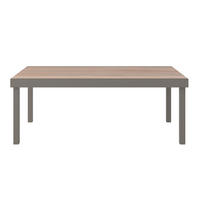 ZÁHRADNÝ STÔL, kov, plast, 200/320/75/100 cm200/320/75/100 cm - hnedá, Modern, kov/plast (200/320/75/100cm) - Ambia Garden