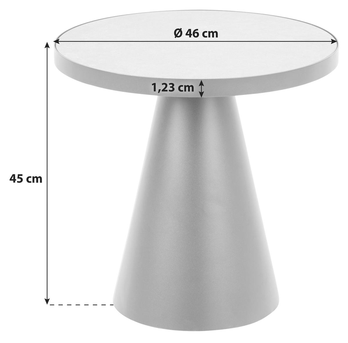COUCHTISCH in Metall, Glas, Keramik  - Schwarz, KONVENTIONELL, Glas/Keramik (46/45cm) - MID.YOU