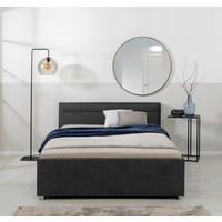 POLSTERBETT 140/200 cm, inkl. Lattenrost, Bettkasten,  in Anthrazit  - Anthrazit, MODERN, Holz/Kunststoff (140/200cm) - MID.YOU