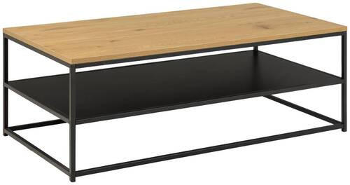 SOFFBORD i trämaterial 120/60/42 cm  - svart/ekfärgad, Trend, metall/trämaterial (120/60/42cm) - Best Price