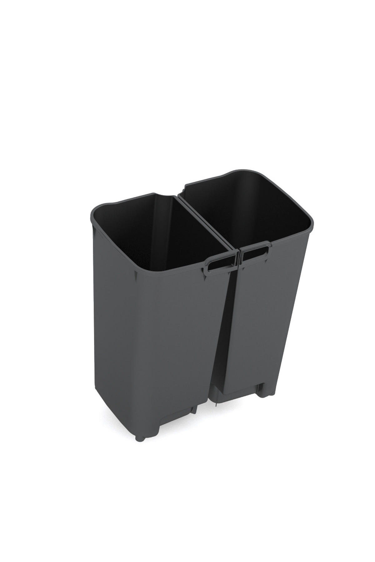 ABFALLEIMER Kunststoff   - Weiss/Silberfarben, Konventionell, Kunststoff (28/43/38cm) - Curver