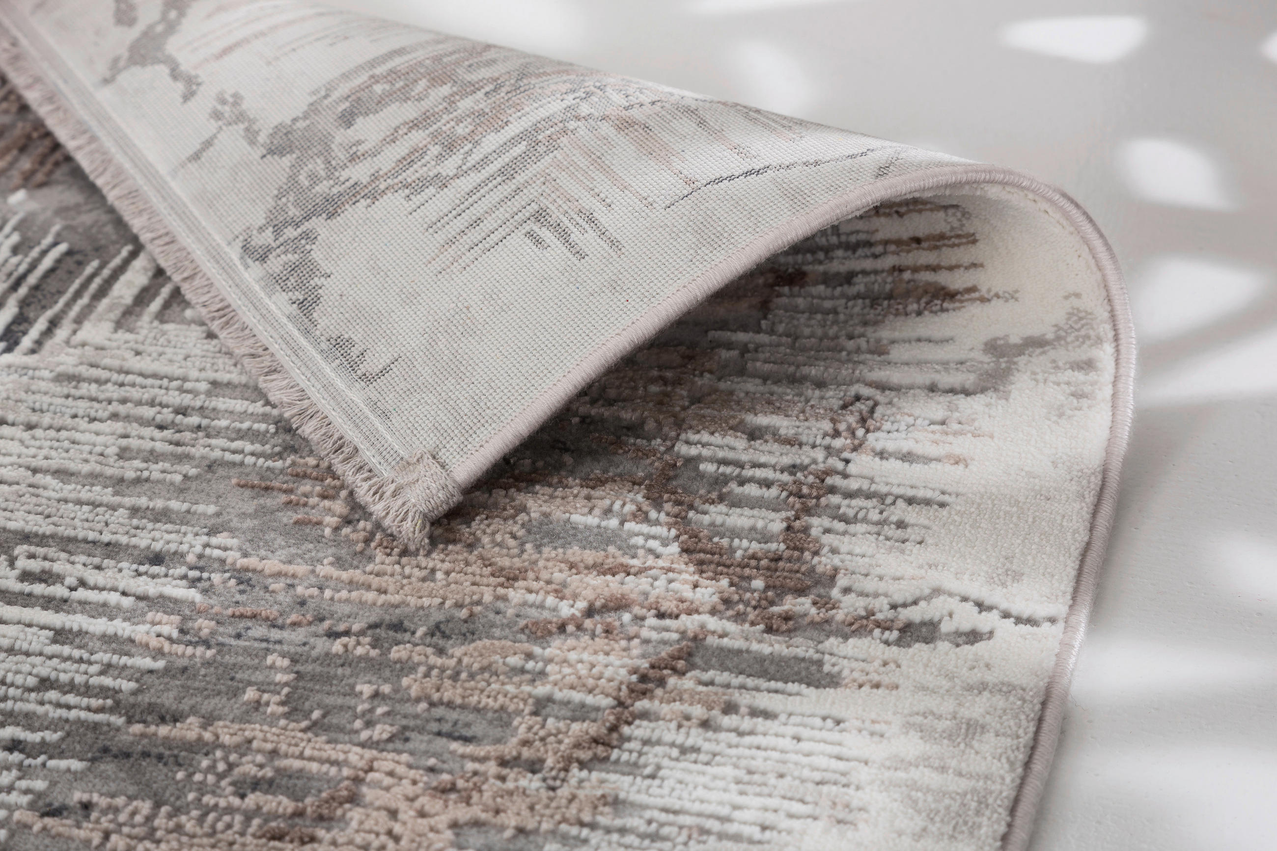 WEBTEPPICH 80/150 cm Vercelli Creme, Beige  - Beige/Creme, KONVENTIONELL, Kunststoff/Textil (80/150cm)