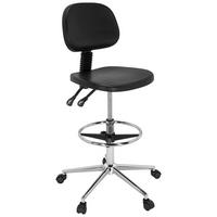 DREHHOCKER Schwarz  - Silberfarben/Schwarz, Basics, Kunststoff/Metall (44/91/50cm) - MID.YOU