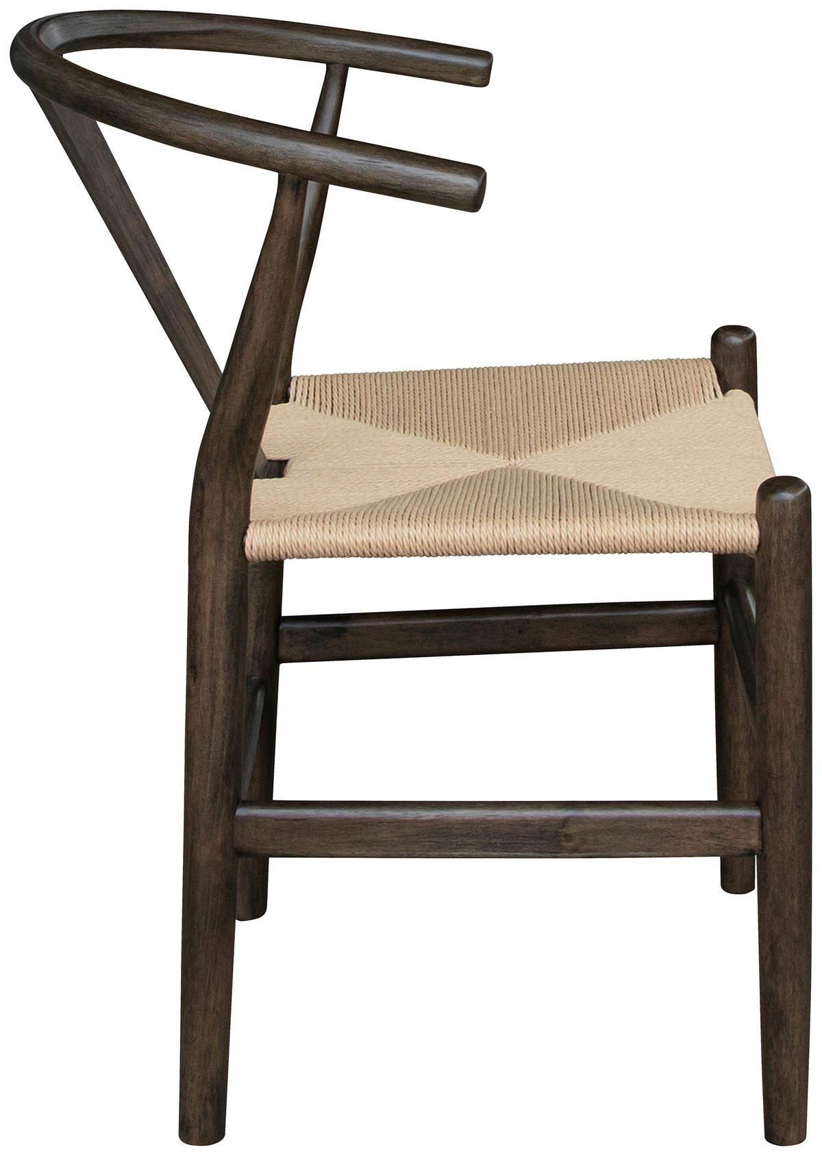 STOL  - svart/naturfärgad, Modern, trä (55/77/55cm) - Niels Andersson