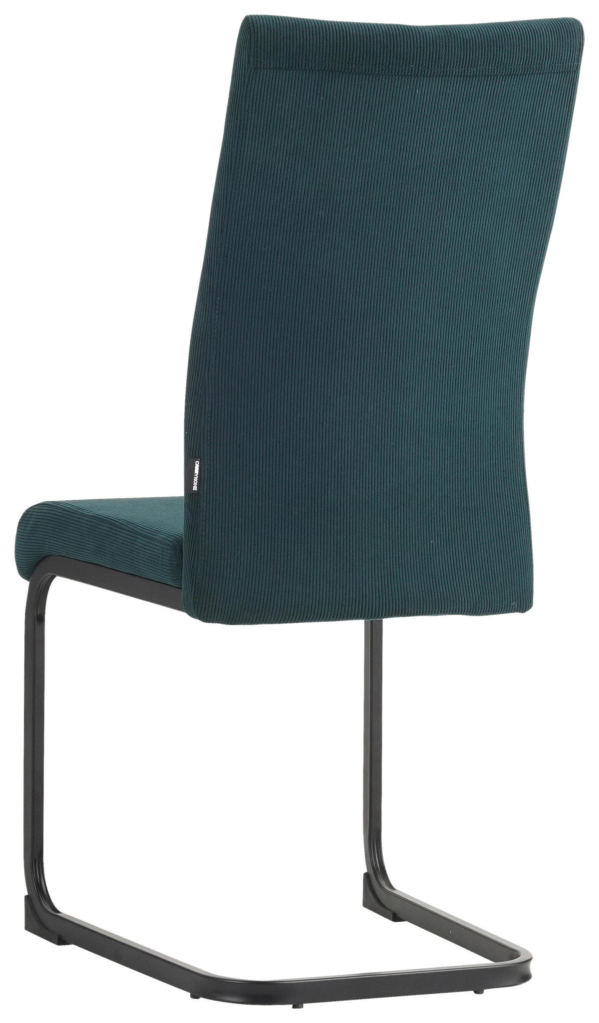 SCHWINGSTUHL  in Eisen Mikrofaser  - Petrol/Schwarz, Design, Textil/Metall (44/100/59cm) - Carryhome