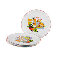 PIZZATELLERSET Porzellan 4-teilig Milano Sofia  - Multicolor, Basics, Keramik (30/40/10cm) - Creatable