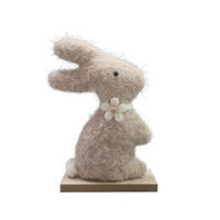 DEKOHASE - Ecru/Naturfarben, LIFESTYLE, Holzwerkstoff/Textil (14/21/7cm)