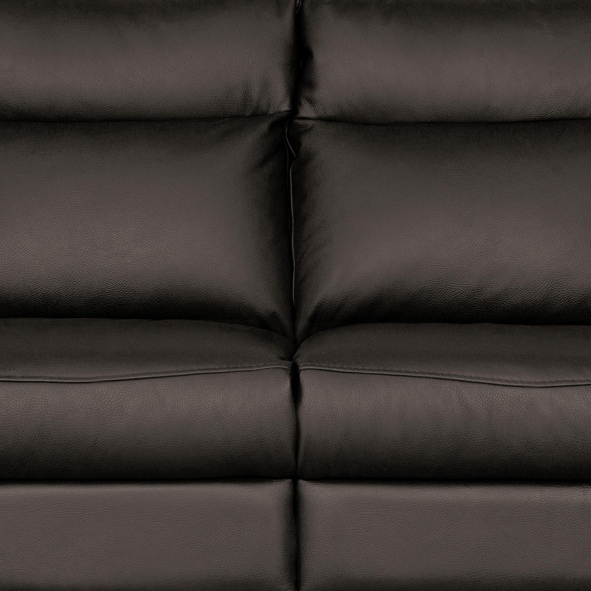 2-SITZER-SOFA 178/95/96 cm PERLE in Echtleder Dunkelbraun   - Chromfarben/Dunkelbraun, Design, Leder/Metall (178/95/96cm) - Livetastic