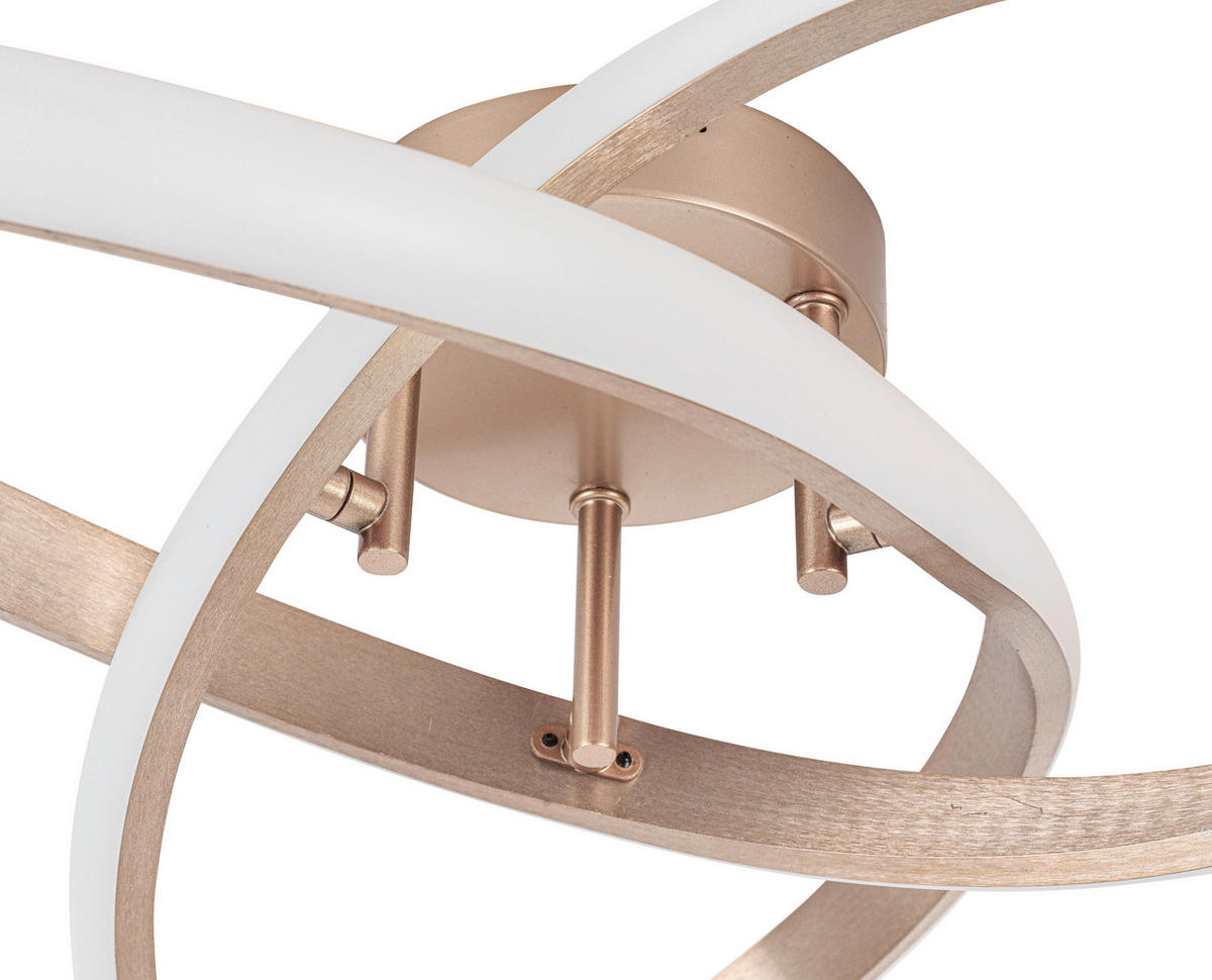 LED PLAFONJERA - kapućino, Osnovno, metal/plastika (55/19cm) - Ambiente