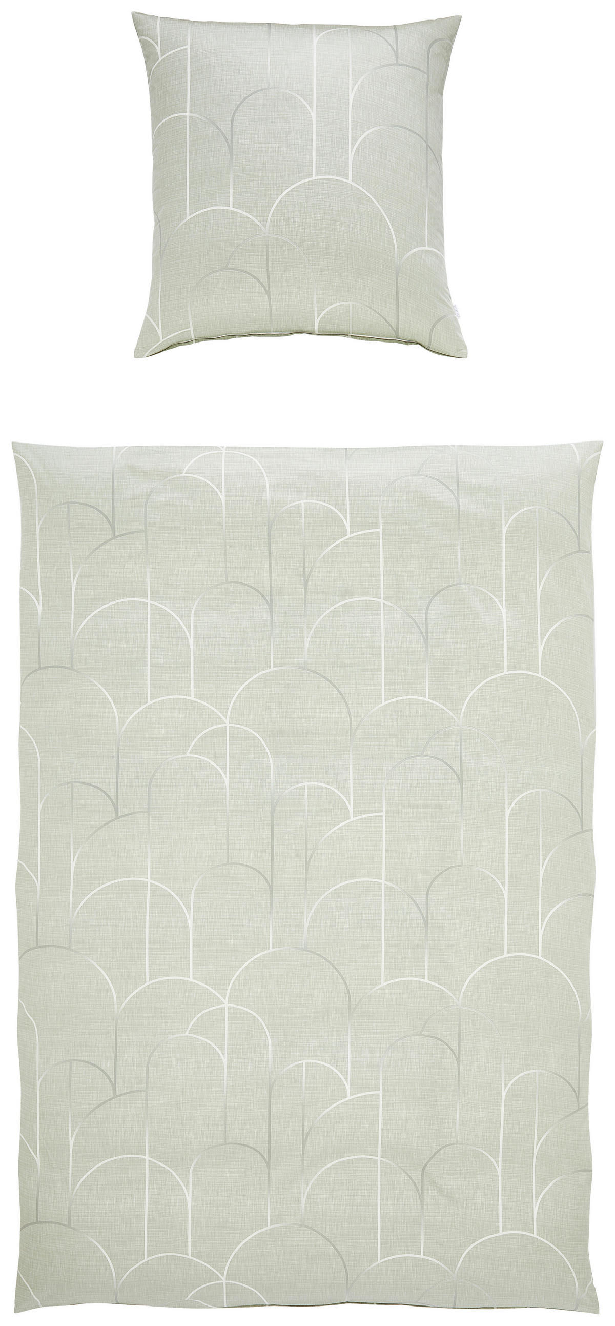 BETTWÄSCHE Atelier Makosatin 135/200 cm  - Grün, Design, Textil (135/200cm) - Estella