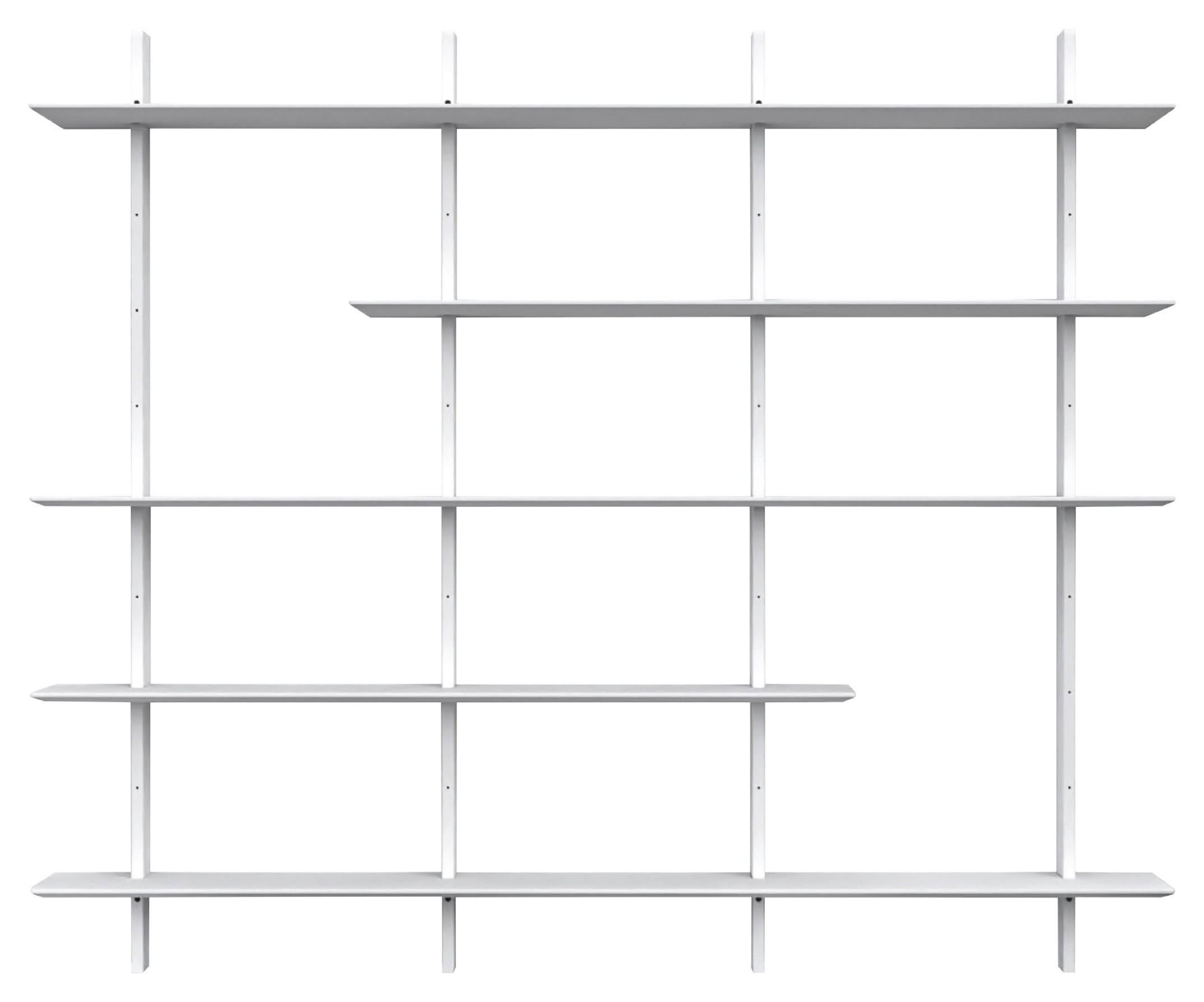 REGAL Weiß  - Weiß, Design, Holzwerkstoff (224/190/25cm)