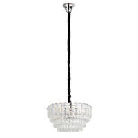 HÄNGELEUCHTE Imotski 52,5/150 cm  - Chromfarben, Design, Glas/Metall (52,5/150cm) - Glandor