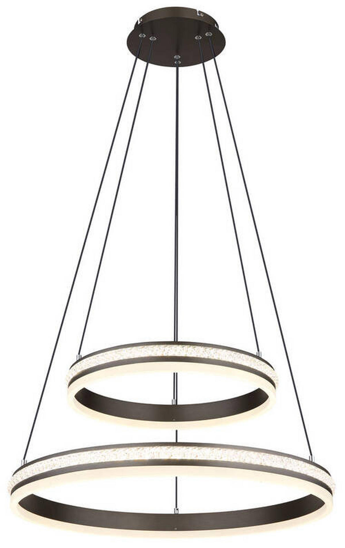 VISEČA LED-SVETILKA   //2700-6000 K/230 V/ - barve titana/opal, Design, kovina/umetna masa (60/120cm) - Globo